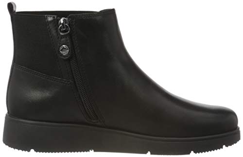 Geox D ARLARA G, Barco Chelsea Mujer, Negro, 40 EU
