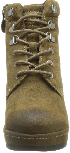 Geox D Armonia St.S, Botines de cuña con Cordones Mujer, Verde-Vert (Lt Military), 37