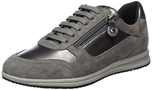 GEOX D AVERY A GUN/DK GREY Women's Trainers Low-Top Trainers size 42(EU)