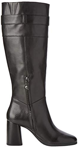 Geox D Calinda High D, Botas Altas Mujer, Negro (Black C9999), 38 EU