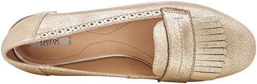 Geox D Carey C, Zapatos de Tacón Mujer, Dorado (Lt Taupe), 38 EU