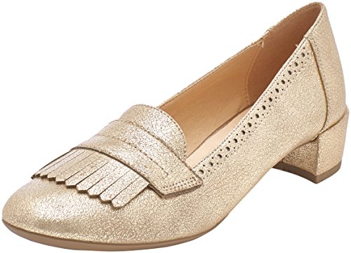 Geox D Carey C, Zapatos de Tacón Mujer, Dorado (Lt Taupe), 38 EU