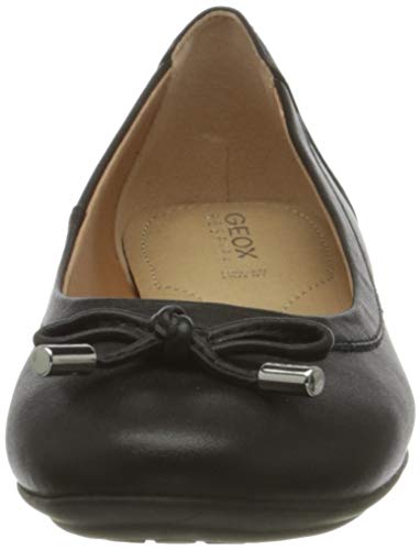 Geox D Charlene B, Ballet, Plano Mujer, Negro (Black), 39 EU