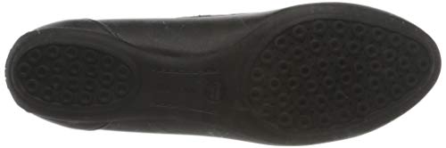 Geox D Charlene B, Ballet, Plano Mujer, Negro (Black), 39 EU