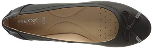 Geox D Charlene B, Ballet, Plano Mujer, Negro (Black), 39 EU