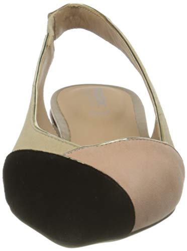 Geox D CHARYSSA B, Ballet Flat Mujer, Coral Negro, 36 EU