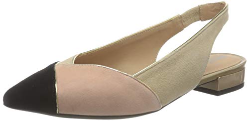 Geox D CHARYSSA B, Ballet Flat Mujer, Coral Negro, 36 EU