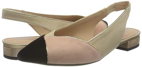 Geox D CHARYSSA B, Ballet Flat Mujer, Coral Negro, 36 EU