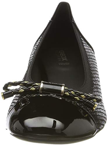 Geox D CHLOO Mid C, Zapatos de Tacón Mujer, Negro (Black C9999), 36.5 EU