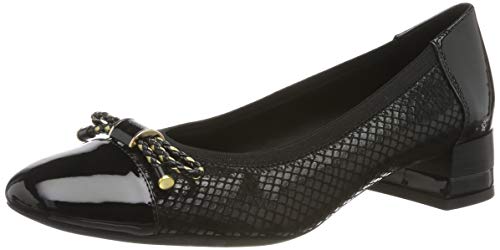 Geox D CHLOO Mid C, Zapatos de Tacón Mujer, Negro (Black C9999), 36.5 EU