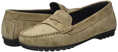 Geox D Elidia A, Moccasin Mujer, Beige Oscuro, 41 EU