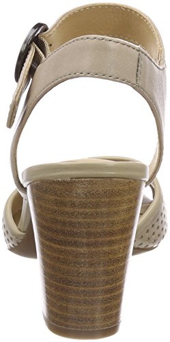 Geox D Eudora F, Sandalia con Pulsera Mujer, Beige (Sand), 39 EU