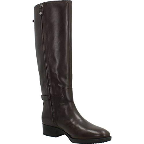 Geox D Felicity B, Botas Altas Mujer, Marrón (Coffee C6009), 37 EU