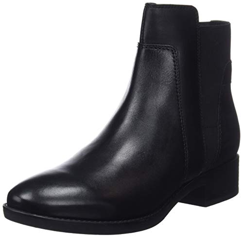 Geox D Felicity F, Ankle Boot Mujer, Negro (Black C9999), 39 EU