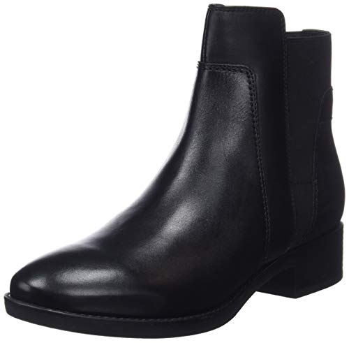 Geox D Felicity F, Ankle Boot Mujer, Negro (Black C9999), 40 EU