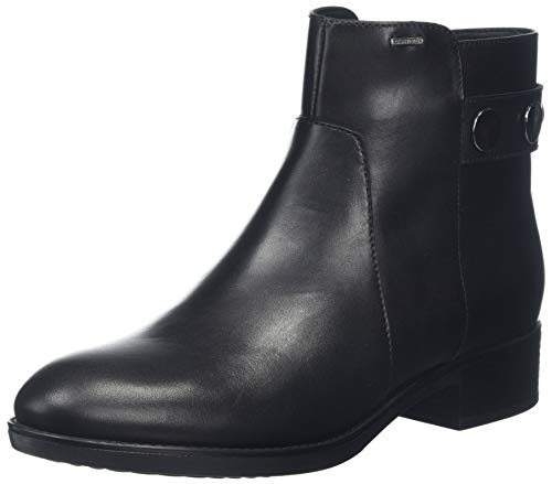 Geox D Felicity NP ABX A, Botines Mujer, Negro (Black C9999), 39 EU
