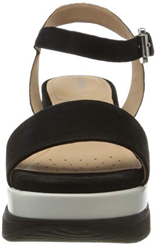 Geox D Gardenia C, Sandalias con Plataforma Mujer, Negro (Black C9999), 36.5 EU