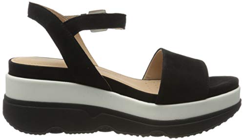 Geox D Gardenia C, Sandalias con Plataforma Mujer, Negro (Black C9999), 36.5 EU