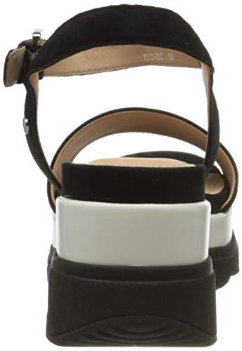 Geox D Gardenia C, Sandalias con Plataforma Mujer, Negro (Black C9999), 36.5 EU