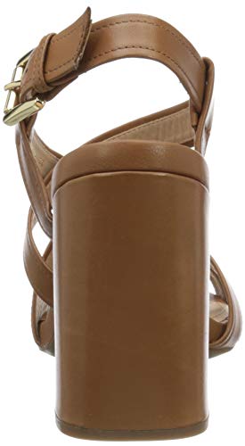 Geox D GENZIANA High B, Sandalias con Punta Abierta, Marrón (Cognac C6001), 35 EU