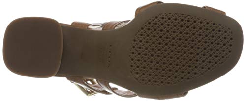Geox D GENZIANA High B, Sandalias con Punta Abierta, Marrón (Cognac C6001), 35 EU