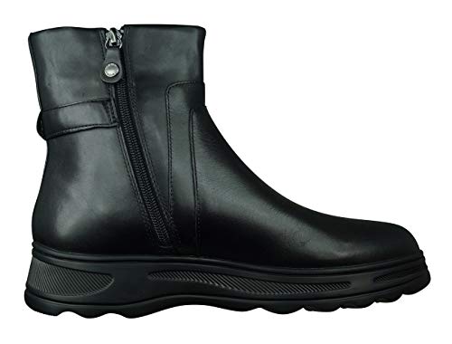 Geox D HOSMOS B ABX A, Botas Estilo Motero Mujer, Negro (Black C9999), 36 EU