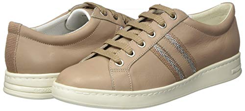 Geox D Jaysen A, Sneaker Mujer, Gris Claro, 38 EU