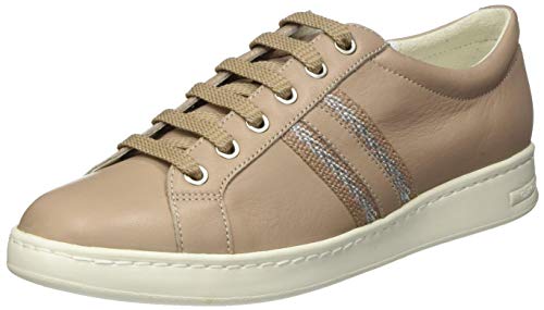 Geox D Jaysen A, Sneaker Mujer, Gris Claro, 38 EU