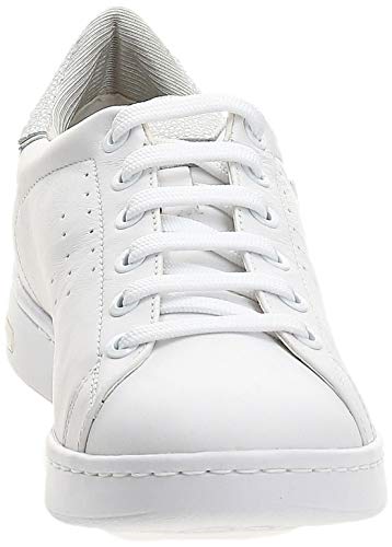 Geox D Jaysen A, Zapatillas Mujer, Blanco (White), 36 EU