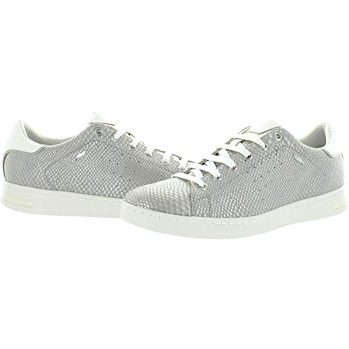 Geox D Jaysen A, Zapatillas Mujer, Plateado (Silver), 37 EU