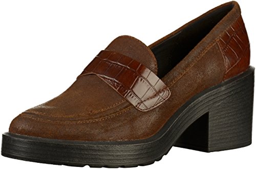 Geox D KENLY Mid C, Zapatos de Tacón Mujer, Marrón (Brown C0013), 39 EU