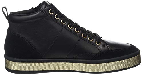 GEOX D LEELU' G BLACK Women's Trainers Hi-Top Trainers size 37(EU)