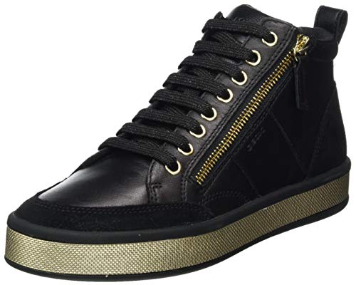 GEOX D LEELU' G BLACK Women's Trainers Hi-Top Trainers size 37(EU)