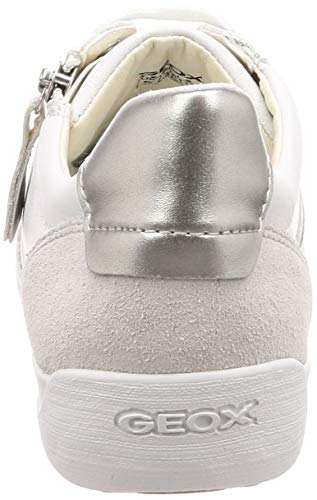 Geox D Myria B, Zapatillas Mujer, Blanco (White C1001), 39 EU