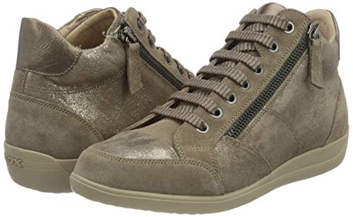 GEOX D MYRIA D DK BEIGE/BEIGE Women's Trainers Hi-Top Trainers size 36(EU)