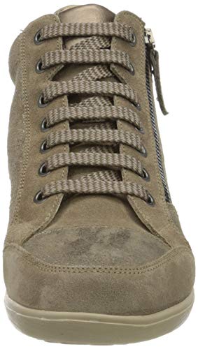 GEOX D MYRIA D DK BEIGE/BEIGE Women's Trainers Hi-Top Trainers size 36(EU)