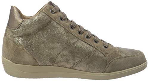 GEOX D MYRIA D DK BEIGE/BEIGE Women's Trainers Hi-Top Trainers size 36(EU)