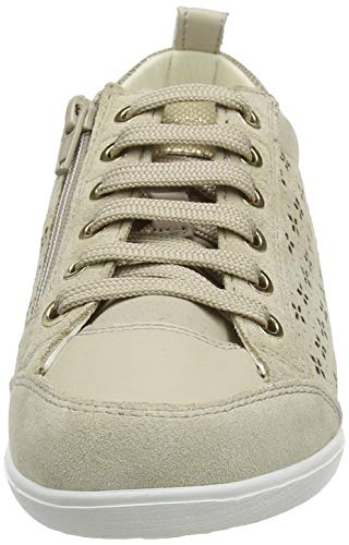 Geox D Myria D, Zapatillas Mujer, Beige (Lt Taupe C6738), 37 EU