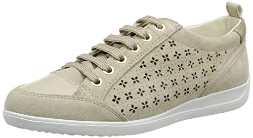 Geox D Myria D, Zapatillas Mujer, Beige (Lt Taupe C6738), 37 EU