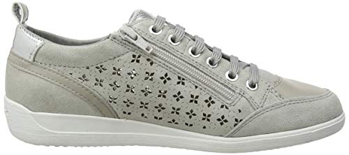 Geox D Myria D, Zapatillas Mujer, Gris (Lt Grey C1010), 38 EU