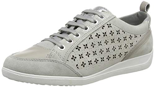 Geox D Myria D, Zapatillas Mujer, Gris (Lt Grey C1010), 38 EU