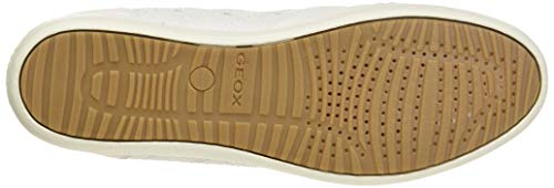 Geox D Myria G, Zapatillas Mujer, Blanco Crudo, 35 EU
