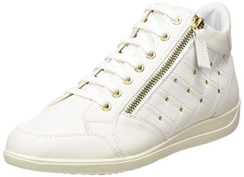 Geox D Myria G, Zapatillas Mujer, Blanco Crudo, 35 EU