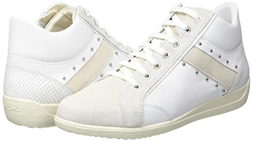 Geox D Myria G, Zapatillas Mujer, Color Blanco, 42 EU