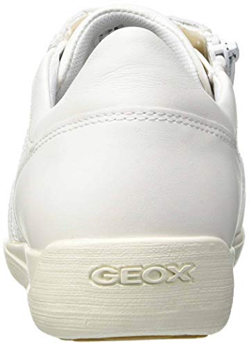 Geox D Myria H, Zapatillas Mujer, Blanco Crudo, 37 EU