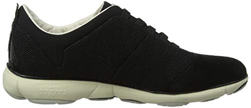 Geox D Nebula C, Zapatillas Mujer, Negro (Gun C1357), 38 EU