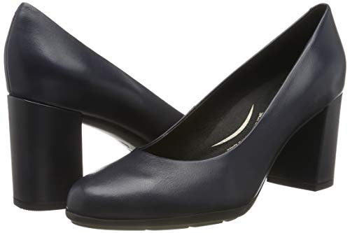 Geox D New ANNYA A, Zapatos de Tacón Mujer, Azul (Navy C4002), 37.5 EU