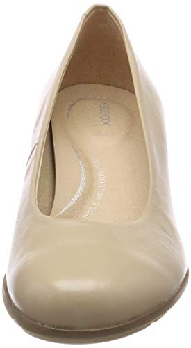 Geox D New ANNYA Mid A, Zapatos de Tacón Mujer, Beige (Lt Taupe C6738), 38 EU