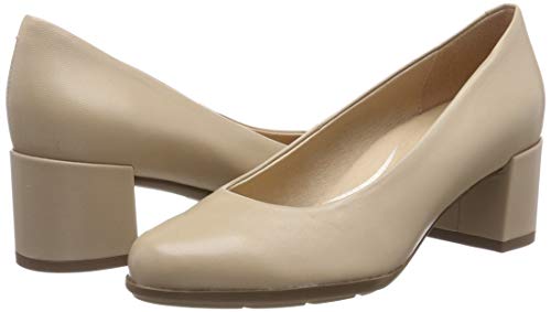 Geox D New ANNYA Mid A, Zapatos de Tacón Mujer, Beige (Lt Taupe C6738), 38 EU