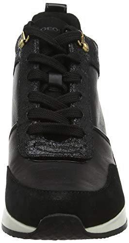 Geox D NYDAME C, Zapatillas Mujer, Negro (Black C9999), 39 EU